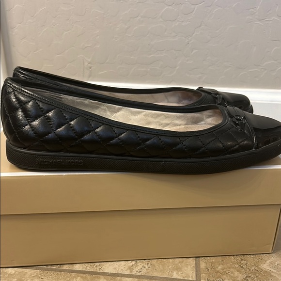 Michael Kors Black Quilted Flats - Picture 3 of 7